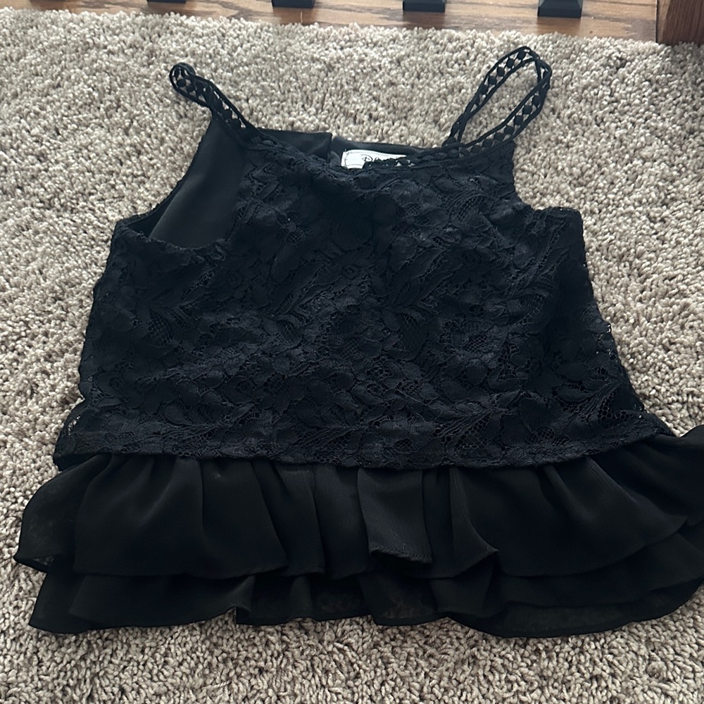 Black lace tank D- signed by Disney size 7/8